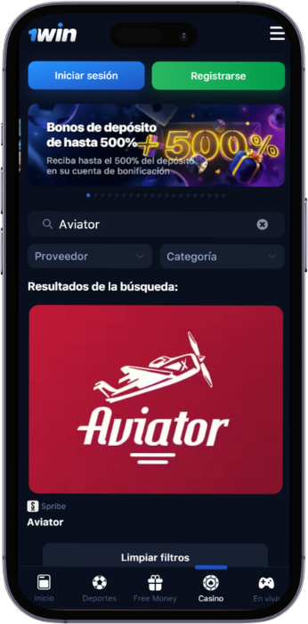 Capture d'écran du jeu Aviator