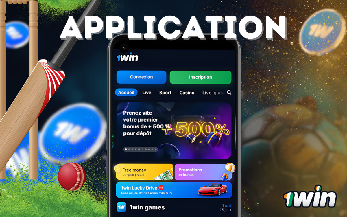 1Win propose une application de paris sur le cricket. 