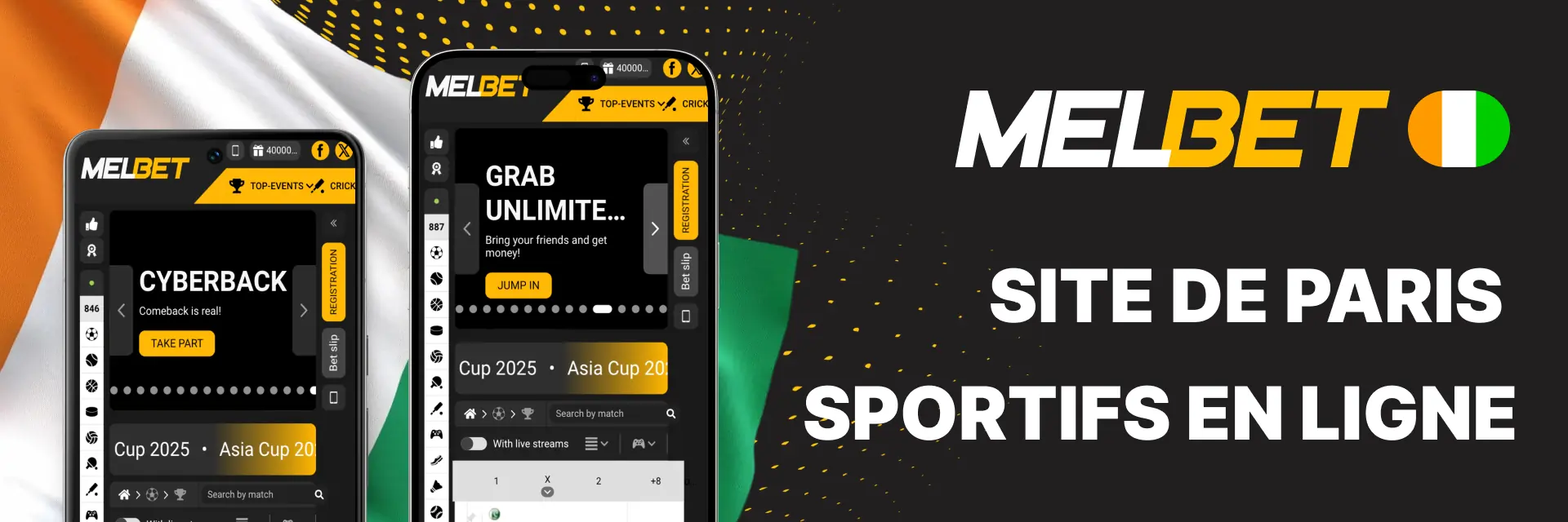 MelBet site de paris sportifs en ligne en Côte d'Ivoire